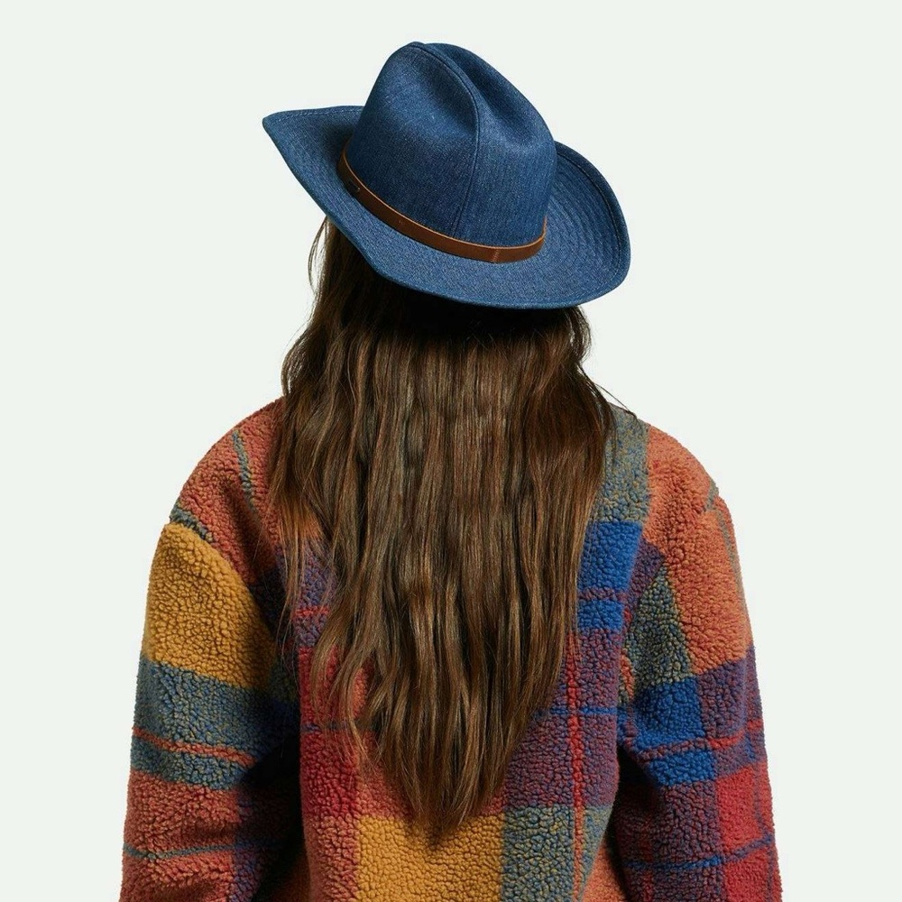 BRIXTON Denim Cow Boy Hat - Picture 5 of 9